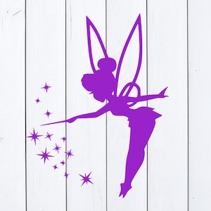 Campanellino SVG, Peter Pan SVG, File trasferibile tramite ferro da stiro, File da tagliare, Clipart Fata dell'Isola che non c'è SVG, clipart