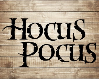 Hocus pocus logo svg, hocus pocus svg cut file, cut files for cricut silhouette, png, eps Halloween INSTANT DOWNLOAD
