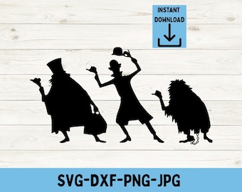 Ghosts svg, Halloween, theme park, svg, png, dxf, jpeg, Digital Download, Cut File, Cricut, Silhouette, Glowforge