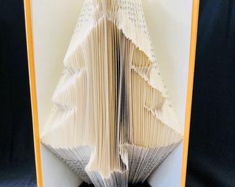 Folded Book Art - Holiday Christmas Tree