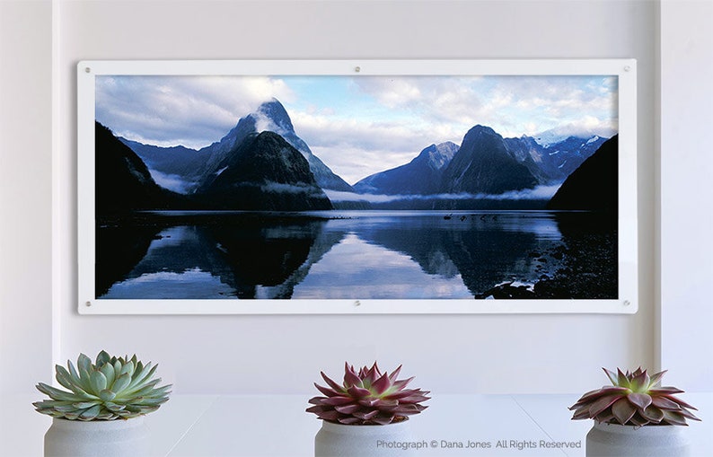 DRAMATIC MILFORD SOUND Landscape in New Zealand, Fine Art Photograph, Travel Photography, Landscape Photography, Panorama Images, Fiords. image 5