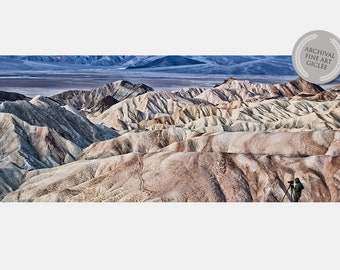 ZABRISKI POINT LANDSCAPE Photograph - in Death Valley, Ca. Fine Art Photograph, Travel Photography, Landscape Photography, Panorama Image