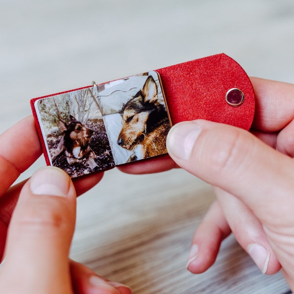 Handgefertigte mini Fotoalben Haustier Erinnerungen