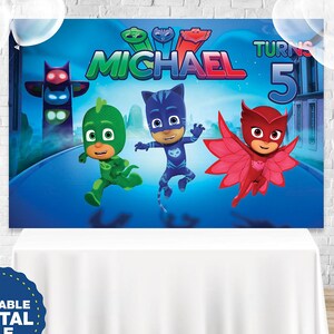 Marco De Fotos De Heroes En Pijamas Para Fiesta De Cumpleanos Etsy Es la serie de tres niños pequeños de seis años. etsy