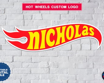 personalised hot wheels