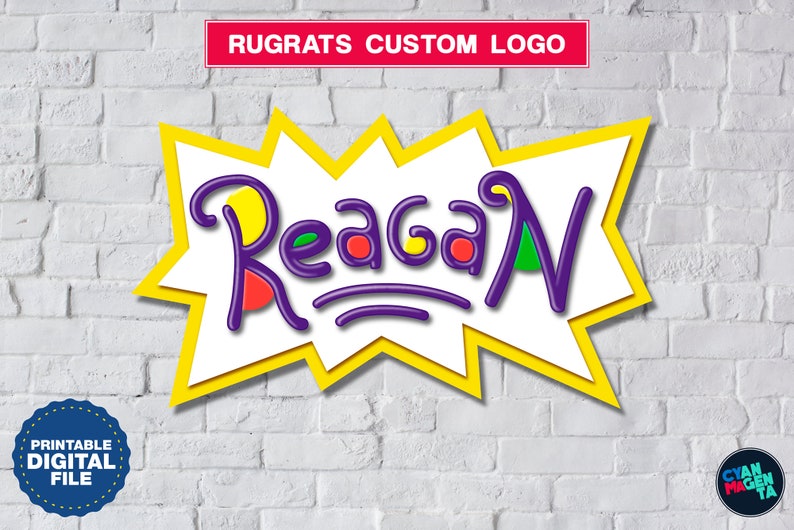 Rugrats custom logo with name Etsy