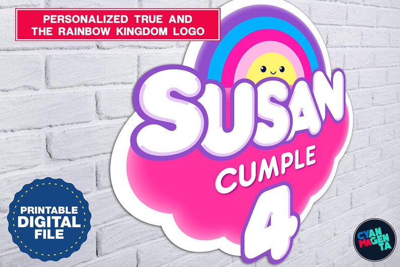 Download True and the Rainbow Kingdom logo personalized with name ...
