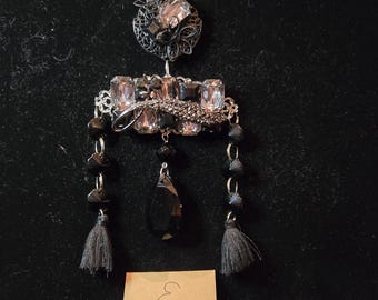 Wall Decor or Ornament: Black Crystal