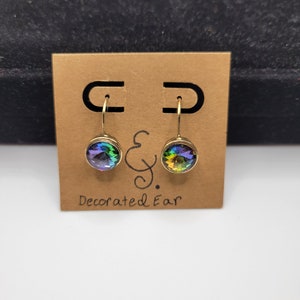 Multi-Colored Crystal Earrings