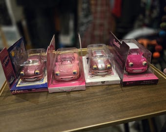 NIB Limited Edition Chevron Cars ‘Hope’ Breast Cancer Awareness Car Pink Ribbon Edition Vintage 2003 Collectible Set of 4