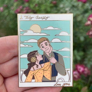 2.5&quot; I Truly Deeply Love You, Anidala Gold Plated Hard Enamel Pin