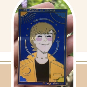 2.5&quot; Gold Plated Hard Enamel Luke Skywalker Pin