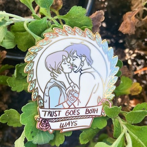 2&quot; Gold Plated Pastel Rebelcaptain Enamel Pin