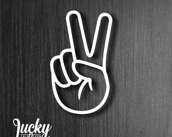 Wildside Auto Decals Peace Sign Vinyl Sticker Decal Choose Size Color