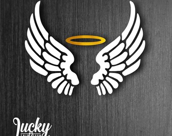 Wings Angel Vinyl Decal Sticker ebn2330 Multiple Colors /& Sizes