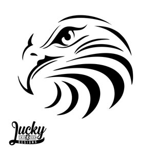 Eagle Falcon Hawk Mascot Vinyl decal