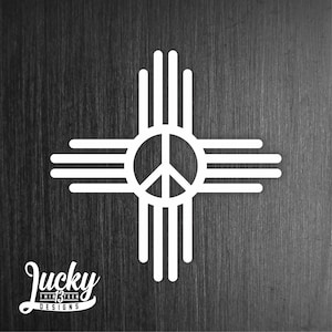 Peace Zia vinyl decal