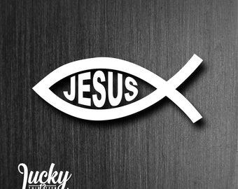 Jesus fish / Ichthys vinyl decal