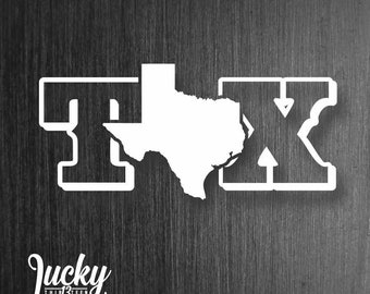 TX Texas Vinyl decal