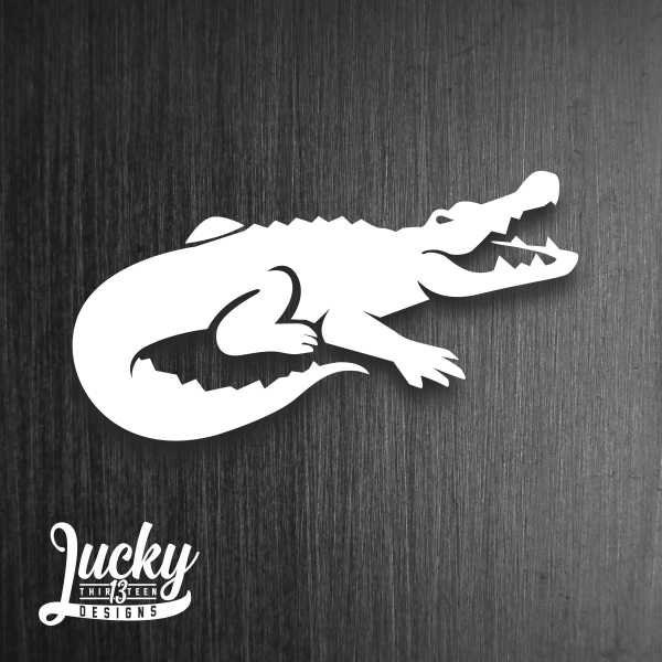 Crocodile vinyl decal