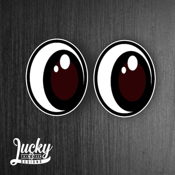 Googly eyes vinyl decal sticker