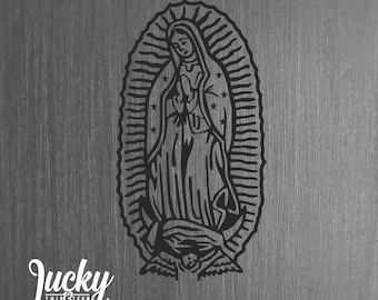 Virgin Mary vinyl decal