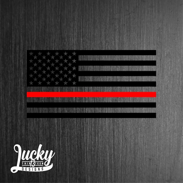 Thin red line / Firefighter decal