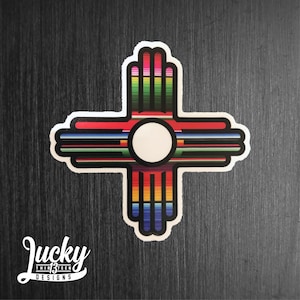 Zia Serape printed vinyl decal