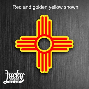 2 color New Mexico Zia Vinyl decal