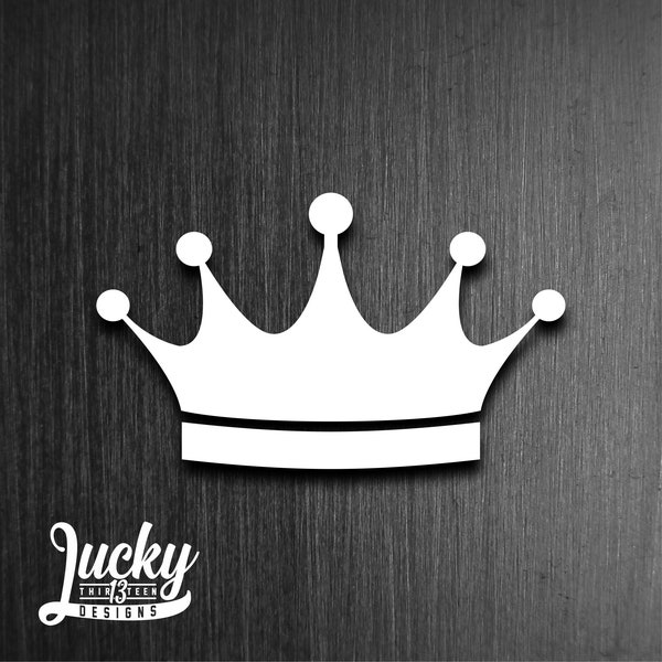 Simple crown vinyl decal