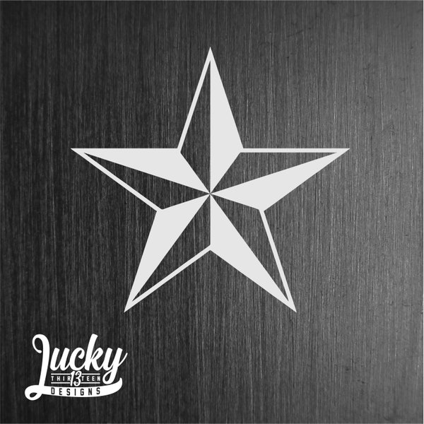 Nautical Star vinyl decal