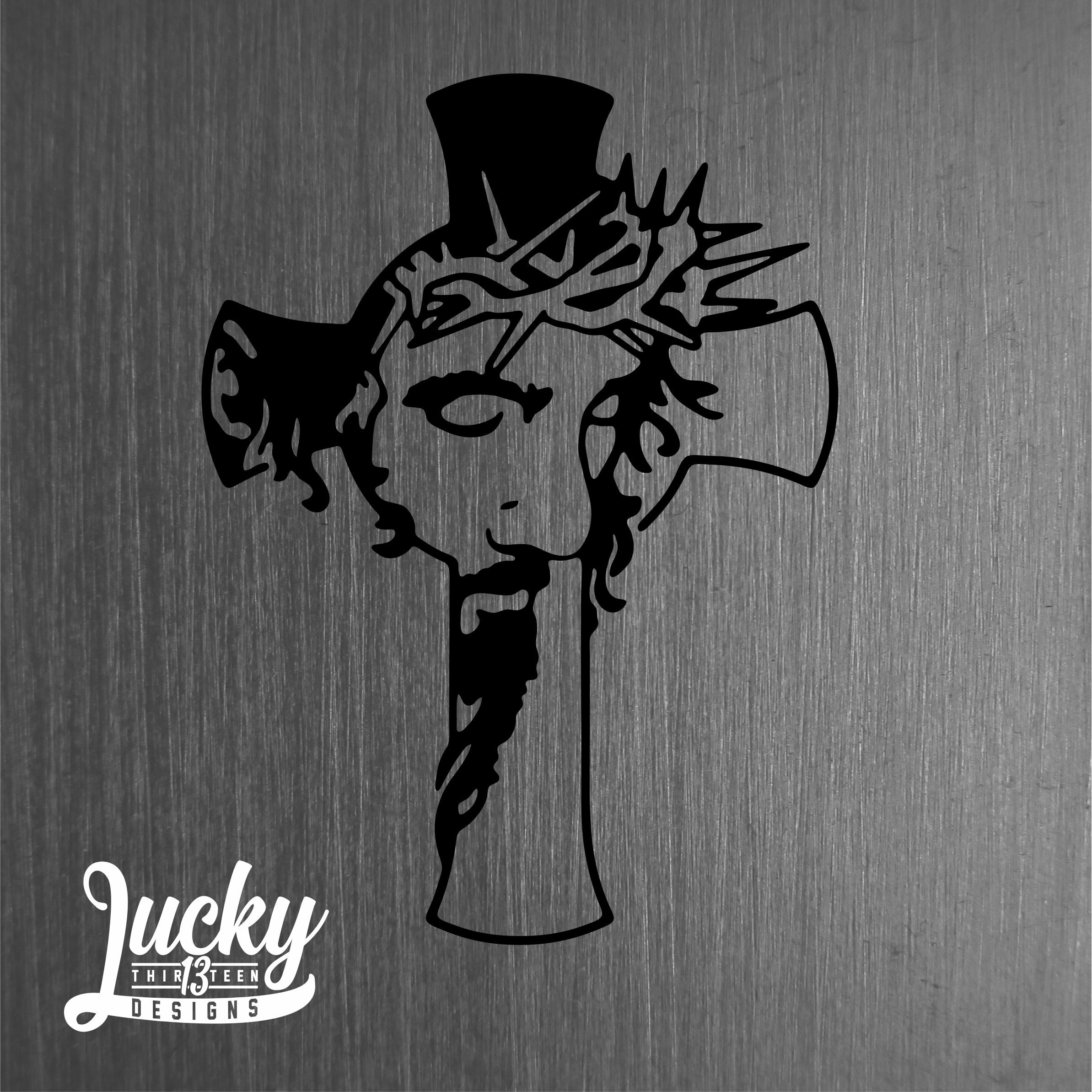 Jesus Cross Vinyl Decal - Etsy Canada