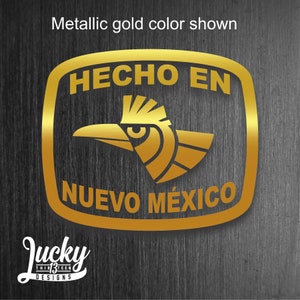 Hecho en Nuevo Mexico vinyl decal