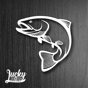 Trout Vinyl Decal - Handmade Fish Car, Laptop, Yeti Sticker