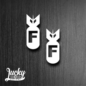 Set of 2 F Bomb Vinyl decals