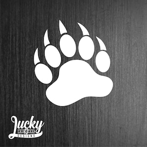 Bear Claw vinyl decal