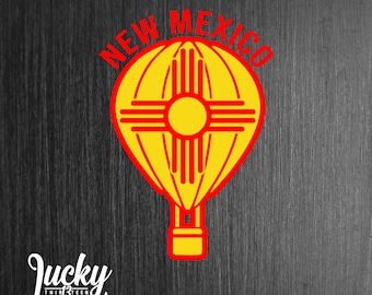 New Mexico Hot Air balloon vinyl decal