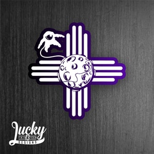 Zia astronaut vinyl decal