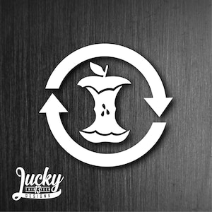 Compost label vinyl decal