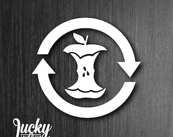 Compost label vinyl decal