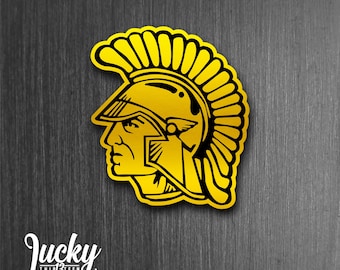 2 color Trojan / Spartan vinyl decal