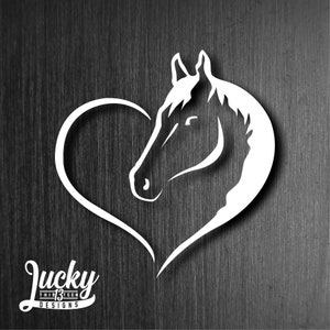 Horse Heart vinyl decal