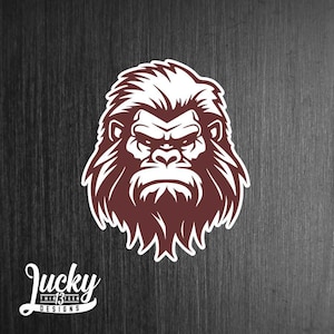 2 color Bigfoot vinyl decal