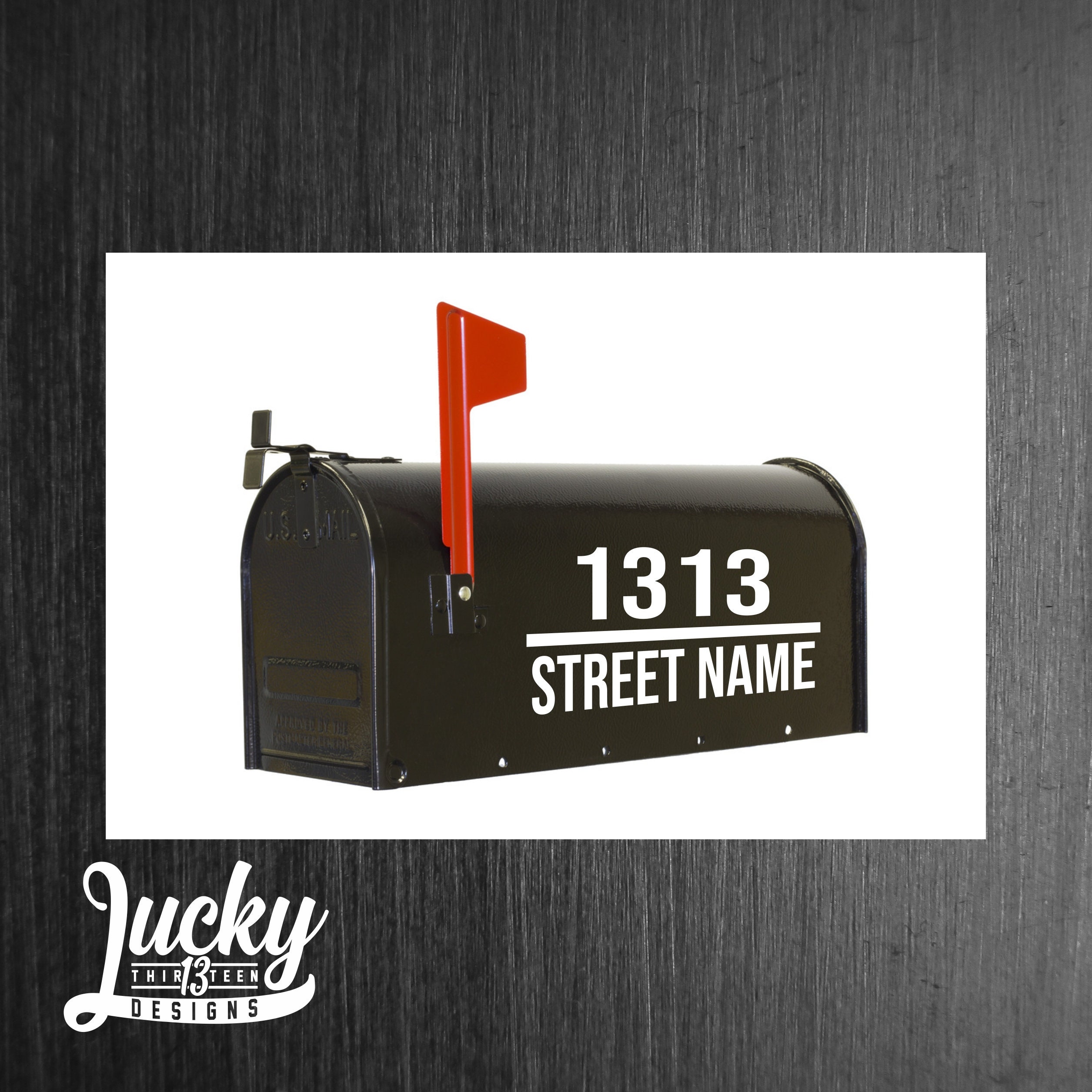 Street Address Vinyl Decal - Etsy