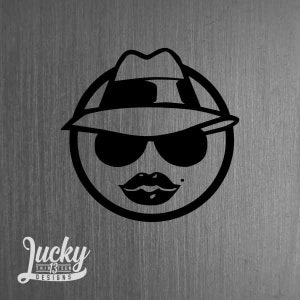 Lady Lowrider vinyl decal