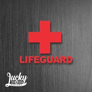 Lifeguard vinyl decal