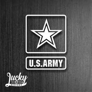 US ARMY decal 1 color vinyl decal