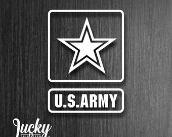 US ARMY decal 1 color vinyl decal