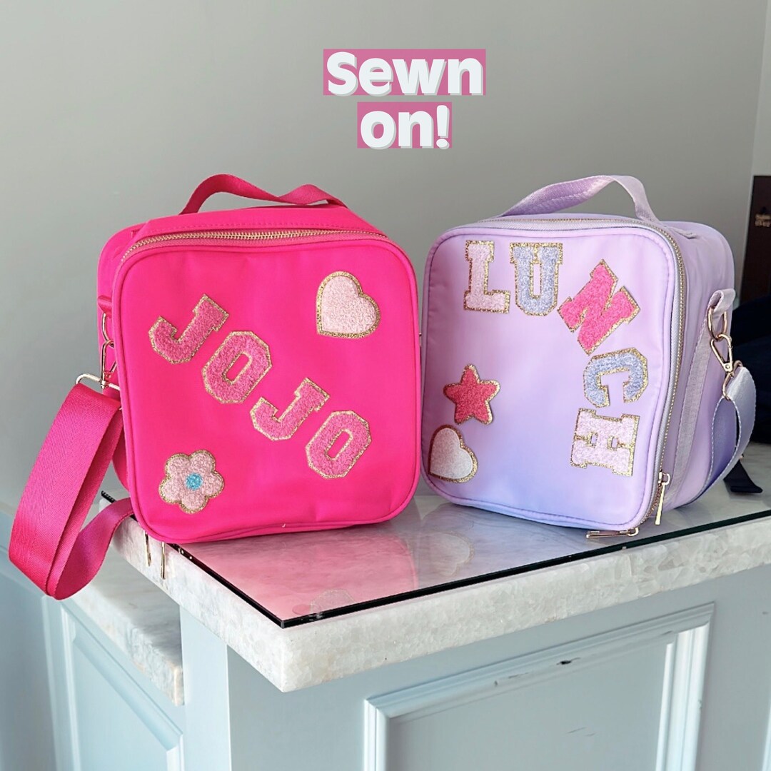 Personalized Lunch Box custom Patch Nylon Bag Kids Lunch Etsy