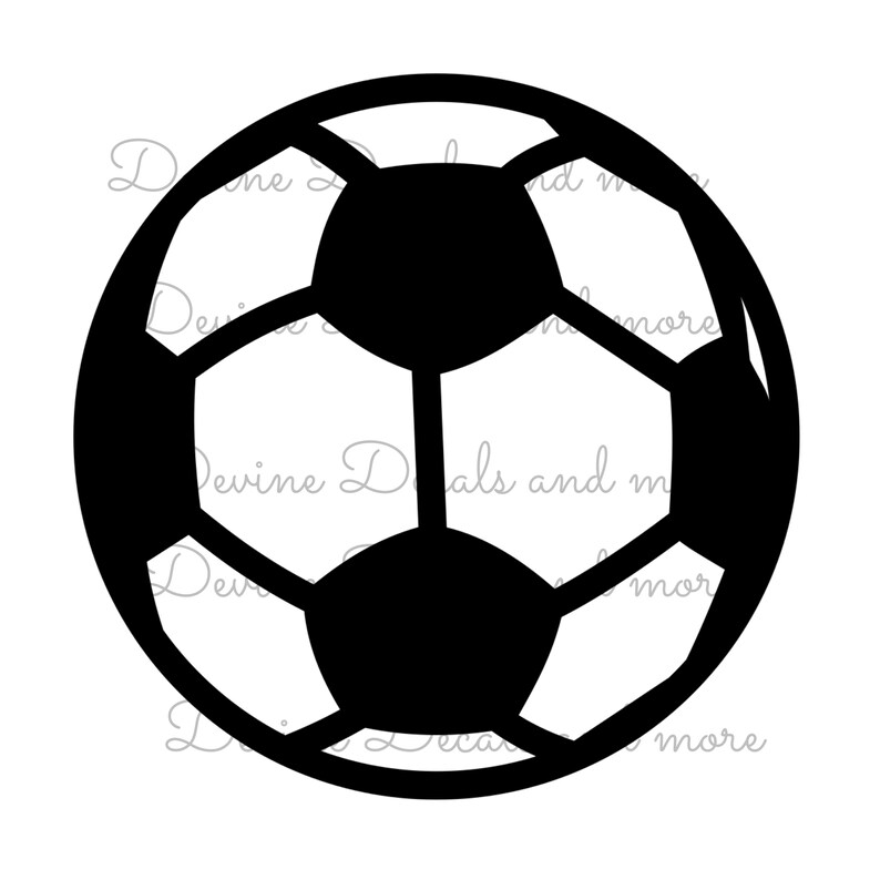 Soccer Ball Vinyl Decal Etsy